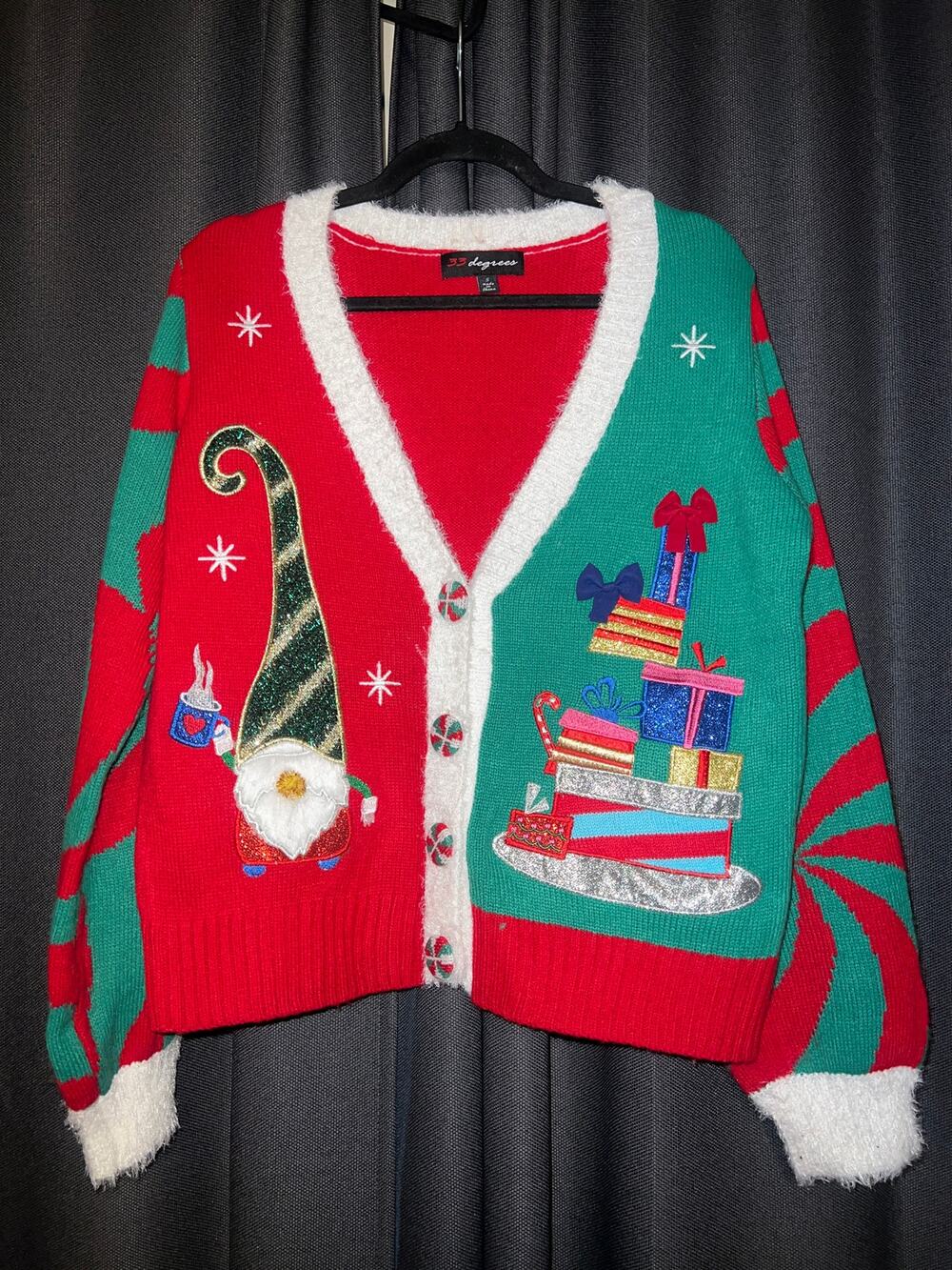 Ugly Christmas Sweater Xmas Cardigan Size Small